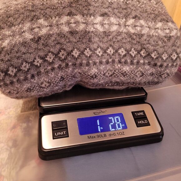 Vineyard Vines Sweater Womens Large Gray Heather Fairisle Hooded Merino Alpaca - Picture 11 of 11